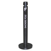 Rubbermaid® Commercial Smoker's Pole, Round, Steel, 0.9 gal, 4 dia x 41h, Black Item: RCPR1BK