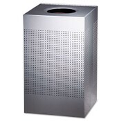 Rubbermaid® Commercial Designer Line Silhouettes Waste Receptacle, 20 gal, Steel, Silver Metallic Item: RCPSC18EPLSM