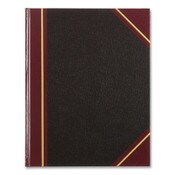 National® Texthide Eye-Ease Record Book, Black/Burgundy/Gold Cover, 10.38 x 8.38 Sheets, 150 Sheets/Book Item: RED56211