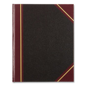 National® Texthide Eye-Ease Record Book, Black/Burgundy/Gold Cover, 10.38 x 8.38 Sheets, 300 Sheets/Book Item: RED56231
