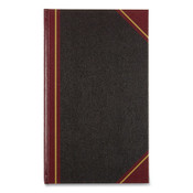 National® Texthide Record Book, 1 Subject, Medium/College Rule, Black/Burgundy Cover, 14 x 8.5, 500 Sheets Item: RED57151
