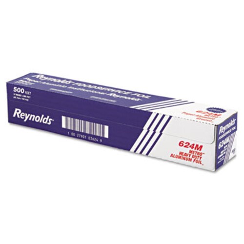Reynolds Wrap® Metro Aluminum Foil Roll, Heavy Duty Gauge, 18" x 500 ft Item: RFP624M