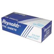 Reynolds Wrap® Metro Pop-Up Aluminum Foil Sheets, 10.75 x 12, 500 Sheets/Box, 6 Boxes/Carton Item: RFP721M