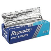 Reynolds Wrap® Interfolded Aluminum Foil Sheets, 10.75 x 12, 500 Sheets/Box, 6 Boxes/Carton Item: RFP721