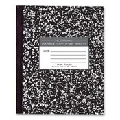 Roaring Spring® Marble Cover Composition Book, Wide/Legal Rule, Black Marble Cover, (48) 8.5 x 7 Sheets Item: ROA77333