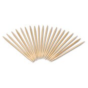 AmerCareRoyal® Round Wood Toothpicks, 2.5", Natural, 800/Box, 24 Boxes/Case, 5 Cases/Carton, 96,000 Toothpicks/Carton Item: RPPR820