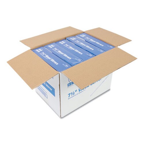 AmerCareRoyal® Wood Coffee Stirrers, 7.5" Long, 500/Box, 10 Boxes/Carton Item: RPPR825CT