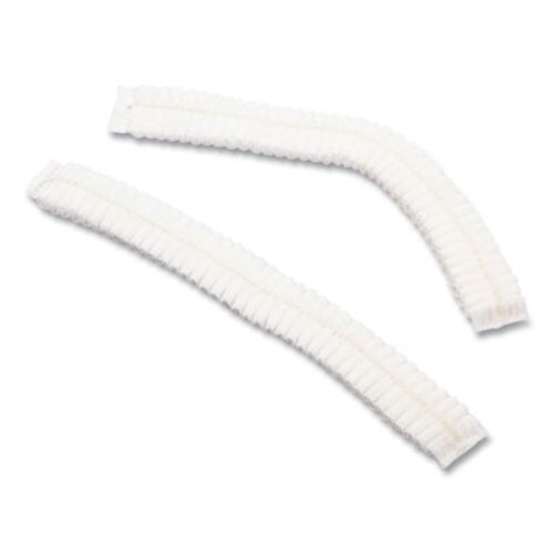 AmerCareRoyal® Latex-Free Operating Room Cap, Pleated, Polypropylene, 21", White, 100 Caps/Pack, 10 Packs/Carton Item: RPPRP110NWP