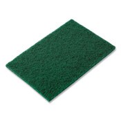 AmerCareRoyal® Medium-Duty Scouring Pad, 6 x 9, Green, 10 Pads/Pack, 6 Packs/Carton Item: RPPS960