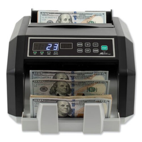 Royal Sovereign Back Load Bill Counter with Counterfeit Detection, 1,400 Bills/min, 12.24 x 10.16 x 7.01, Black/Silver Item: RSIRBCES200