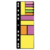 Redi-Tag® Mixed Ring-Binder-Insertable Note Pad and Page Flag Set, Assorted Sizes and Colors, 11 Pads/Set, 5 Sets/Pack Item: RTG10249