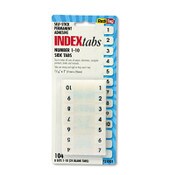 Redi-Tag® Legal Index Tabs, Preprinted Numeric: 1 to 10, 1/12-Cut, White, 0.44" Wide, 104/Pack Item: RTG31001