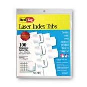 Redi-Tag® Laser Printable Index Tabs, 1/5-Cut, White, 1.13" Wide, 100/Pack Item: RTG33117