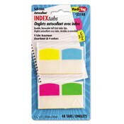 Redi-Tag® Write-On Index Tabs, 1/5-Cut, Assorted Colors, 1.06" Wide, 48/Pack Item: RTG33148