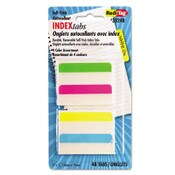 Redi-Tag® Write-On Index Tabs, 1/5-Cut, Assorted Colors, 2" Wide, 48/Pack Item: RTG33248