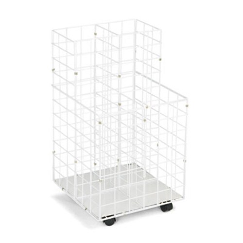Safco® Wire Roll Files, 4 Compartments, 16.25w x 16.5d x 30.5h, White Item: SAF3084