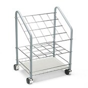 Safco® Wire Roll/Files, 20 Compartments, 18w x 12.75d x 24.5h, Gray Item: SAF3091