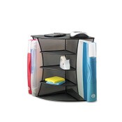Safco® Onyx Mesh Corner Organizer, Six Sections, 15 x 11 x 13, Black Item: SAF3261BL