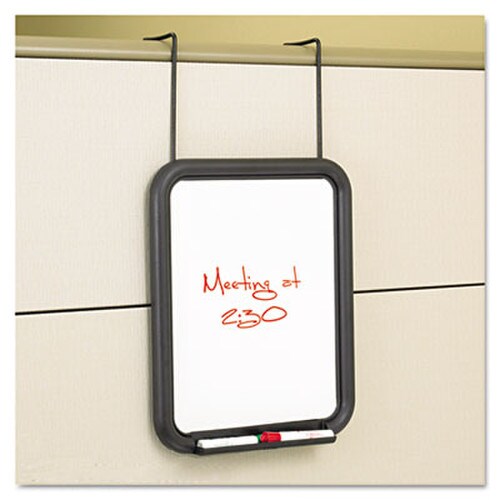 Safco® Panelmate Dry Erase Marker Board, 13.5 x 1.5 x 16.63, 11 x 14 Surface, Over-the-Panel Mount, Charcoal Gray Item: SAF4158CH