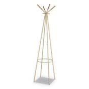 Safco® Family Coat Rack, 4 Garments, 16.5w x 16.5d x 72.75h, Cream Item: SAF4256CRM