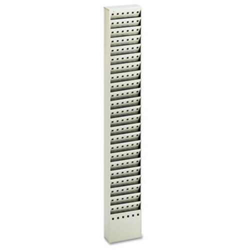 Safco® Steel Magazine Rack, 23 Compartments, 10w x 4d x 65.5h, Gray Item: SAF4322GR