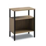 Safco® Simple Storage, Two-Shelf, 23.5w x 14d x 29.6h, Walnut Item: SAF5507BLWL