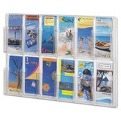 Safco® Reveal Clear Literature Displays, 12 Compartments, 30w x 2d x 20.25h, Clear Item: SAF5604CL