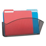 Safco® Onyx Mesh Wall Pockets, Legal Size, Black 15" x 3" x 9", Black Item: SAF5653BL