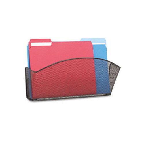 Safco® Onyx Mesh Wall Pockets, Legal Size, Black 15" x 3" x 9", Black Item: SAF5653BL