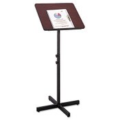 Safco® Adjustable Speaker Stand, 21 x 21 x 29.5 to 46, Mahogany/Black Item: SAF8921MH