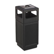 Safco® Canmeleon Recessed Panel Receptacles, 15 gal, Polyethylene, Black Item: SAF9474BL
