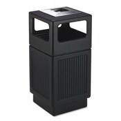 Safco® Canmeleon Recessed Panel Receptacles, 38 gal, Polyethylene, Black Item: SAF9477BL