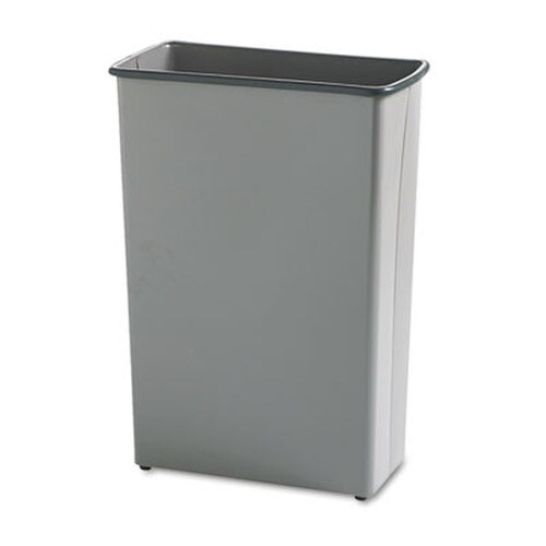 Safco® Square and Rectangular Wastebasket, 88 qt, Steel, Charcoal Item: SAF9618CH