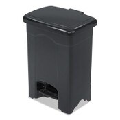 Safco® Plastic Step-On Receptacle, 4 gal, Plastic, Black Item: SAF9710BL
