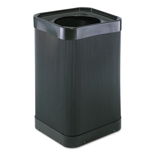 Safco® At-Your-Disposal Top-Open Receptacle, 38 gal, Polyethylene, Black Item: SAF9790BL