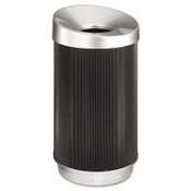 Safco® At-Your-Disposal Vertex Receptacle, 38 gal, Polyethylene, Black Item: SAF9799BL