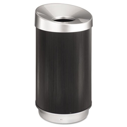 Safco® At-Your-Disposal Vertex Receptacle, 38 gal, Polyethylene, Black Item: SAF9799BL