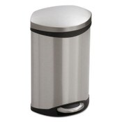 Safco® Step-On Medical Receptacle, 3 gal, Steel, Stainless Steel Item: SAF9901SS