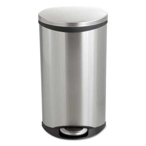 Safco® Step-On Medical Receptacle, 7.5 gal, Steel, Stainless Steel Item: SAF9902SS