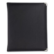 Samsill® Classic Collection Zipper Ring Binder, 3 Rings, 1.5" Capacity, 11 x 8.5, Black Item: SAM15250