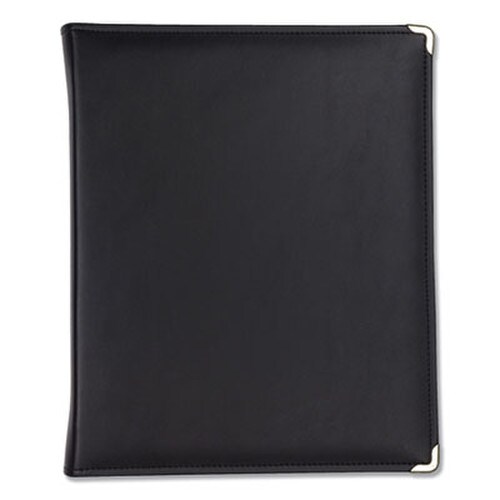 Samsill® Classic Collection Zipper Ring Binder, 3 Rings, 1.5" Capacity, 11 x 8.5, Black Item: SAM15250