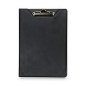 Samsill® Value Padfolio, Heavyweight Sealed Vinyl, Brass Clip, Inside Front Pocket, Black Item: SAM71410