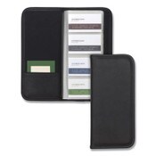Samsill® Professional Vinyl Business Card File, Holds 160 2 x 3.5 Cards, 4.75 x 10.25, Black Item: SAM80850