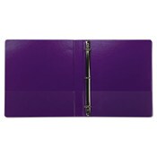 Samsill® Earth’s Choice Plant-Based Durable Fashion View Binder, 3 Rings, 1" Capacity, 11 x 8.5, Purple, 2/Pack Item: SAMU86308