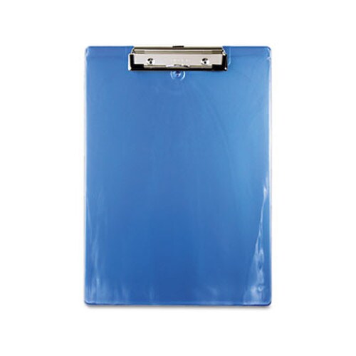 Saunders Recycled Plastic Clipboard, 0.5" Clip Capacity, Holds 8.5 x 11 Sheets, Ice Blue Item: SAU00439