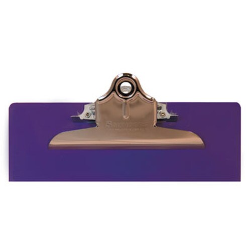 Saunders Recycled Plastic Clipboard with Ruler Edge, 1" Clip Capacity, Holds 8.5 x 11 Sheets, Purple Item: SAU21606