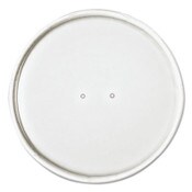 SOLO® Paper Lids for Food Containers, For 16 oz Containers, Vented, 3.9" Diameter x 0.9"h, White, 25/Bag, 20 Bags/Carton Item: SCCCH16A