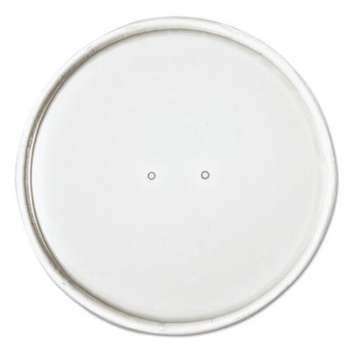 SOLO® Paper Lids for Food Containers, For 16 oz Containers, Vented, 3.9" Diameter x 0.9"h, White, 25/Bag, 20 Bags/Carton Item: SCCCH16A