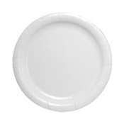 SOLO® Bare Eco-Forward Clay-Coated Paper Dinnerware, ProPlanet Seal, Plate, 9" dia, White, 500/Carton Item: SCCHP9S