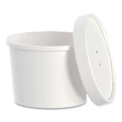 SOLO® Flexstyle Food Lid Container, 12.1 oz, 3.6" Diameter, White, Plastic, 250/Carton Item: SCCKHSB12AWH